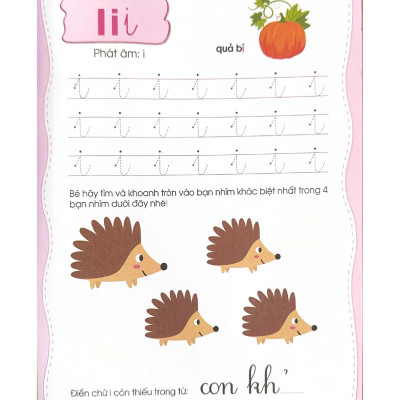 Bé Làm Quen Chữ Cái Tập 2 (Dành Cho Trẻ Từ 5 - 6 Tuổi) - Vanlangbooks