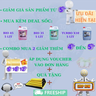 Turbo X12 - 1 lít - Dung dịch rửa xe không chạm - Nước rửa xe bọt tuyết - Ekokemika