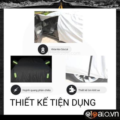 Bạt trùm che phủ xe ô tô Toyota Vios chuẩn 3 Lớp Cao Cấp Chống Nắng Nóng Nước Mưa Cháy Chống Bụi