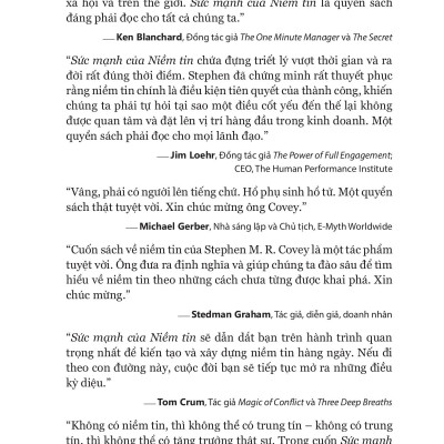 The Speed Of Trust - Sức Mạnh Của Niềm Tin