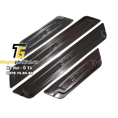 Bộ sản phẩm ỐP BẬC CỐP VÀ BẬC CỬA vân Carbon xe Honda City 2021
