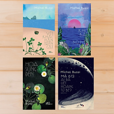 Combo 4 cuốn trinh thám Michel Bussi: Vết Khắc Hằn Trên Cát + Kho Báu Bị Nguyền Rủa + Hoa Súng Đen + Mã 612: Ai Đã Giết Hoàng Tử Bé