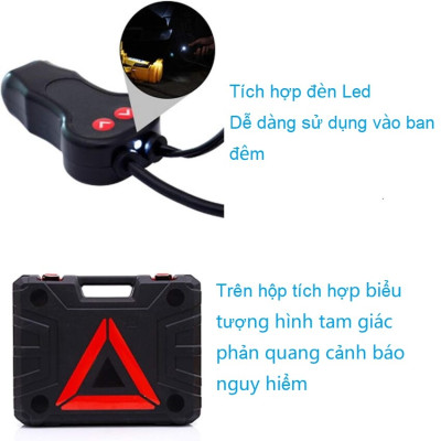 Bộ nâng kích gầm điện, kiêm máy bơm lốp và máy siết ốc ô tô đa năng 3 trong 1 ROGTZ TY-EJ06 tải trọng 2 tấn - Hàng Nhập Khẩu (Bảo hành 2 năm)