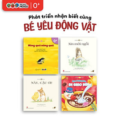 Truyện Ehon bé 1-2-3 tuổi - Bộ 4 cuốn Bé yêu động vật