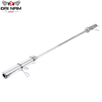 Đòn Tạ Dài 2m2 Inox Phi 50 (Nặng 20kg) Nhập Khẩu Đại Nam Sport + Kèm 2 Khóa Tạ