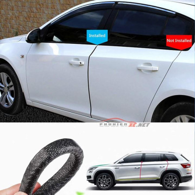 Nẹp viền cửa ô tô Chữ U lõi thép CAO CẤP Chống Va Đập Cửa Xe hơi ô tô oto - Màu Đen Trắng Đỏ Xanh Ghi
