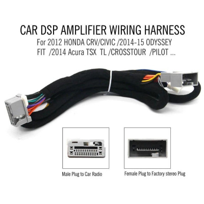 DÂY CẮM AMPLY/DSP, KẾT NỐI ĐẦU NGUYÊN BẢN CHO XE Ô TÔ HONDA ACCORD, CR-V, JAZZ, CITY, CIVIC, CHUẨN PLUG AND PLAY.