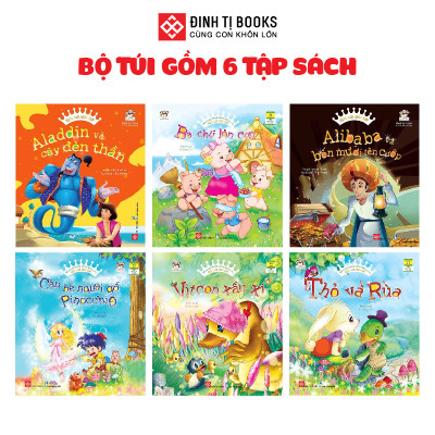 Sách - Bộ túi: Ngày xửa ngày xưa - Những cuộc phiêu lưu kỳ thú (6 tập) Đinh Tị Books