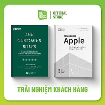 COMBO ĐỘT PHÁ TRẢI NGHIỆM KHÁCH HÀNG CHO THƯƠNG HIỆU (Trải nghiệm Apple + The Customer Rules)