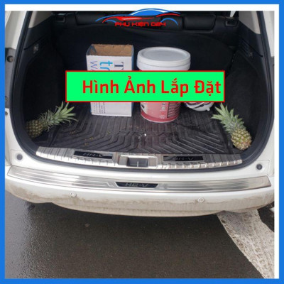 Ốp chống trầy cốp HRV 2018-2019-2020-2021-2022 inox sáng bóng bảo vệ xe chống va đập