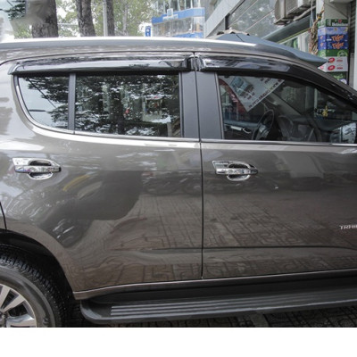 Bộ vè che mưa chỉ mạ Crom cao cấp dành cho xe Chevrolet Trailblazer