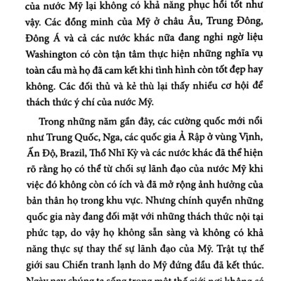 Siêu Cường - Ba Lựa Chọn Về Vai Trò Của Hoa Kỳ Đối Với Thế Giới
