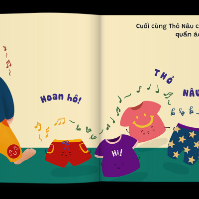 Sách Ehon Kỹ Năng Sống Để Con Yêu Tự Lập - Cùng Mặc Quần Áo Nào