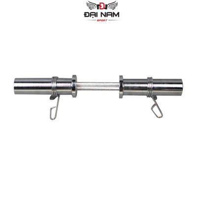 Đòn Tạ Tay Inox Dài 50cm Phi 50mm Nặng 4kg ( 1 Tay) Chính Hãng Đại Nam Sport + Khóa Kẹp 2 Đầu