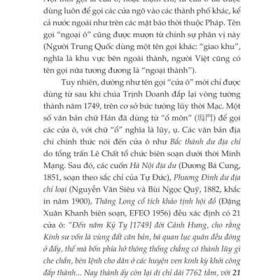 Triệu Dấu Chân Qua Những Cửa Ô