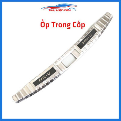 Ốp chống trầy cốp HRV 2018-2019-2020-2021-2022 inox sáng bóng bảo vệ xe chống va đập