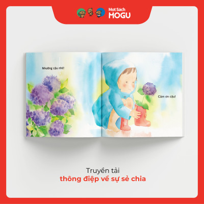 Truyện Ehon bé 1-2-3 tuổi - Đi dạo dưới mưa