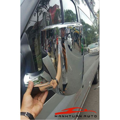 BỘ ỐP GƯƠNG CÓ TAI MẠ CROM CHO XE FORD TRANSIT 2014-2018