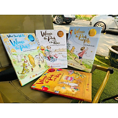 (Combo 4 cuốn) GẤU POOH VÀ TÔI - GẤU POOH VÀ BỮA TIỆC - GẤU POOH Ở CUNG ĐIỆN HOÀNG GIA - POOH ƠI, TA PHẢI LÀM GÌ? - Jeanne Willis – Nhân Dân Books - NXB Văn Học