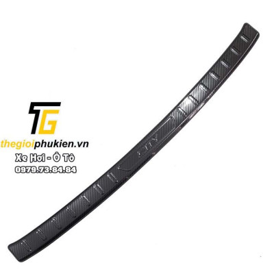 BỘ SẢN PHẨM Nẹp bước chân và ốp chống trầy cốp Honda City 2021 - Mẫu vân Carbon