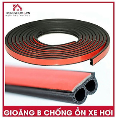 Gioăng cao su chống ồn chữ B cho ô tô | Ron cao su chữ B cách âm gioăng cửa chống ồn cho xe hơi và Nhà cửa