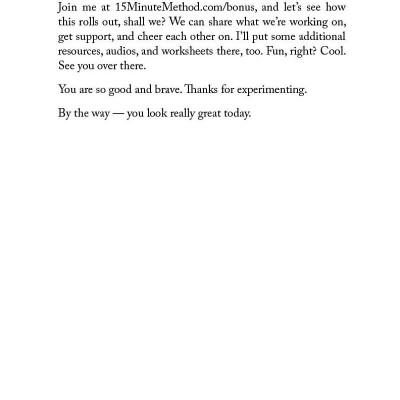 Sách ngoại văn: The 15-Minute Method