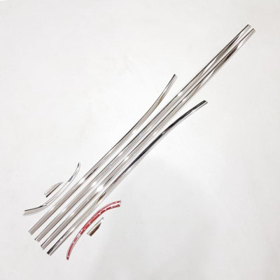 Bộ ốp viền chân kính/ cong kính cho xe VINFAST FADIL chất liệu INOX 304 cao cấp chống trầy xước viền kính