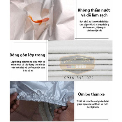 [KIA SELTOS - LOẠI VẢI DÙ] Bạt trùm xe ô tô KIA SELTOS vải dù oxford cao cấp , áo bạt phủ trùm che kín che nắng, che mưa