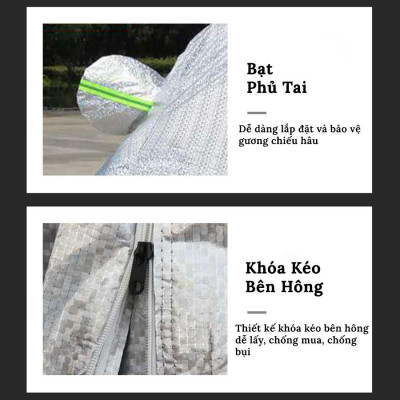 Bạt Phủ Xe Ô Tô Hyundai I10, I20, I30, Accent, Creta, Santafe, Tucson, Kona, Getz, Avante, Elantra, Sonata 
