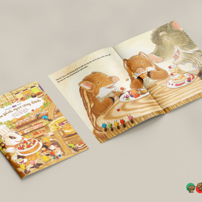 Truyện Ehon bé 3-4-5 tuổi - Tiệm bánh ngọt lừng danh