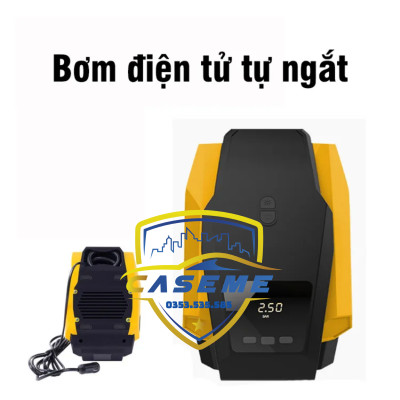 Bơm Lốp Ô Tô Điện Tử Tự Ngắt TANGDi Mã 1011 - 12V, 60W, Có Đèn Pin LED, Bảo Hành 12 Tháng - Hàng Chính Hãng