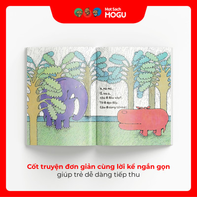Truyện Ehon bé 1-2-3 tuổi - Bạn Voi Đi Dạo