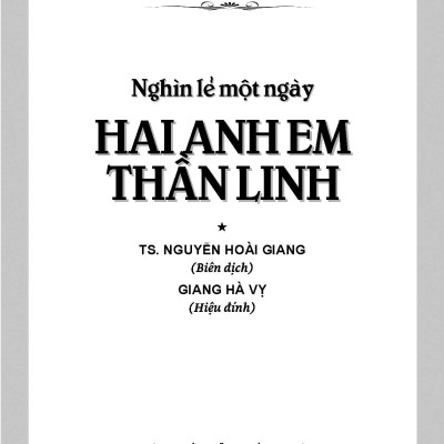 Nghìn lẻ một ngày - Hai anh em thần linh (Tái bản 2025)