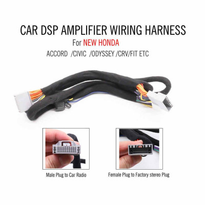 DÂY CẮM AMPLY/DSP, KẾT NỐI ĐẦU NGUYÊN BẢN CHO XE Ô TÔ HONDA ACCORD, CR-V, JAZZ, CITY, CIVIC, CHUẨN PLUG AND PLAY.