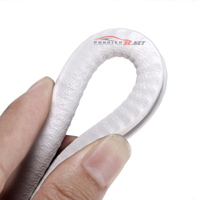Nẹp viền cửa ô tô Chữ U lõi thép CAO CẤP Chống Va Đập Cửa Xe hơi ô tô oto - Màu Đen Trắng Đỏ Xanh Ghi