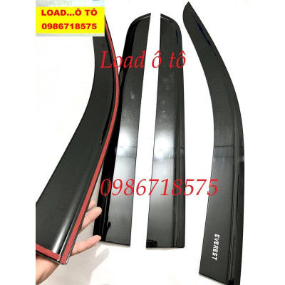 Vè Che Mưa Đen Xe Ford Everest 2023-24 Mẫu Mới Màu Đen Cao Cấp Chữ Everest