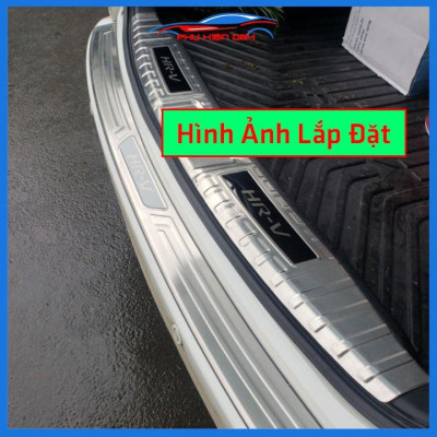 Ốp chống trầy cốp HRV 2018-2019-2020-2021-2022 inox sáng bóng bảo vệ xe chống va đập