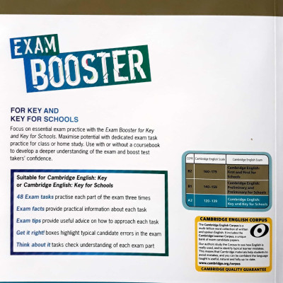Cam English Exam Booster for Key and Key for Schools SB w/o Ans w Audio
