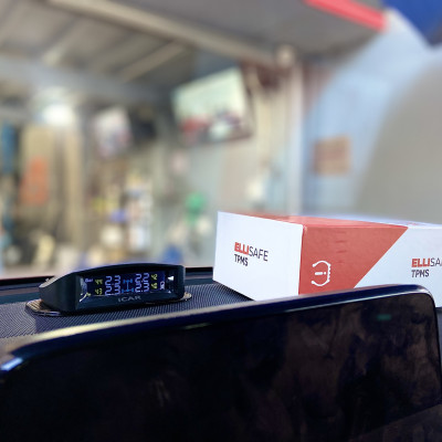 Cảm Biến Áp Suất Lốp ICAR TN405 Tích Hợp Lên Màn Hình Mini Đặt Taplo - Phù Hợp Tất Cả Dòng Xe. 