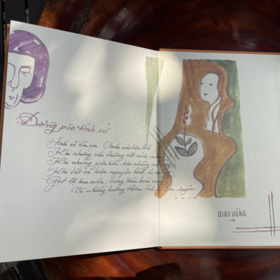 [Phiên bản đặc biệt in 105 cuốn bìa vải buckram] ĐƯỜNG VÀO TÌNH SỬ- Đinh Hùng – Truongphuongbooks