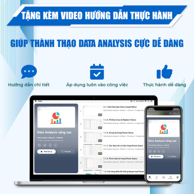 Sách Data Analysis Quyển 2, Ứng Dụng Thực Tế, Kèm Video Hướng Dẫn Thành Thạo Sau 30 Ngày
