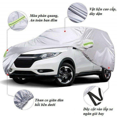 [FORD ECOSPORT] Bạt phủ xe ô tô 3 lớp thông minh xe 5 chỗ ford ecosport chất liệu vải dù oxford cao cấp, áo trùm xe ô tô
