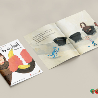 Truyện Ehon bé 3-4-5 tuổi - Sự cố chuối