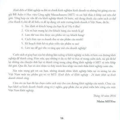 Kinh Điển Về Khởi Nghiệp - 24 Bước Khởi Sự Kinh Doanh Thành Công (Tái bản lần 6 năm 2022)