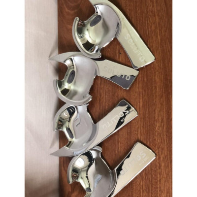 Bộ ốp hõm cửa mạ crom cao cấp dành cho xe KIA SOLUTO 2019-2020-2021: 