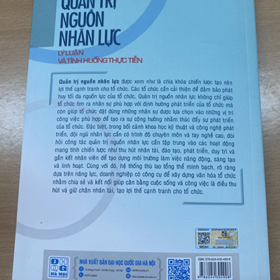 Quản trị nguồn nhân lực - lý luận và tình huống thực tiễn