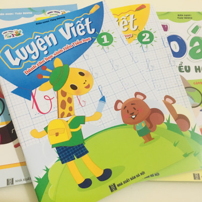 Sách- Combo  2 cuốn Sách Luyện Viết Tiền Tiểu Học quyển 1 và 2 (Hành trang cho bé vào Lớp 1)