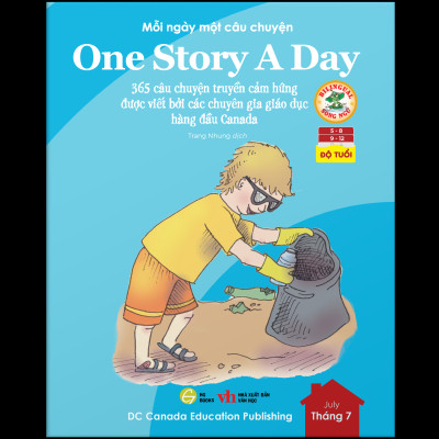 One Story A Day - Sách song ngữ cho bé, 12 cuốn truyện - 365 câu chuyện phát triển trí tuệ và nuôi dưỡng tâm hồn - Tặng kèm file nghe & note từng vựng