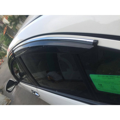 Vè che mưa xe Honda City 2015-2020 Chỉ mạ crom cao cấp- 1 bộ 4 cánh