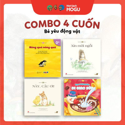 Truyện Ehon bé 1-2-3 tuổi - Bộ 4 cuốn Bé yêu động vật